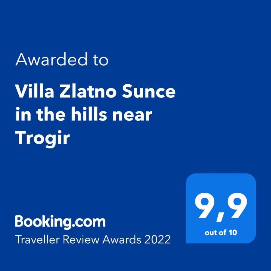 Villa Zlatno Sunce In The Hills Near Trogir Vrsine Extérieur photo